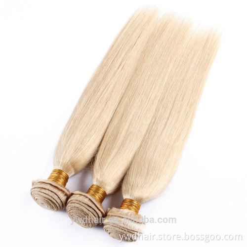 Honey Blonde Peruvian Virgin Hair Straight 7a 613 Platinum Hair Blond Remy Hair
